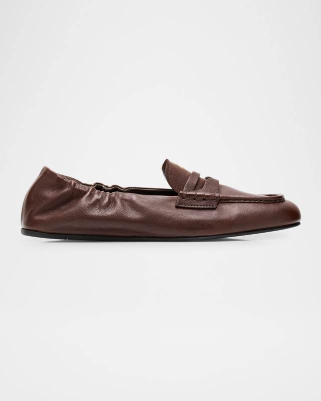 Aviator Leather Penny Loafers